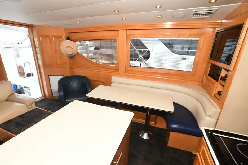 Slide: The Image of Interior of a 2001 Hatteras 50 Convertible yacht. - 10