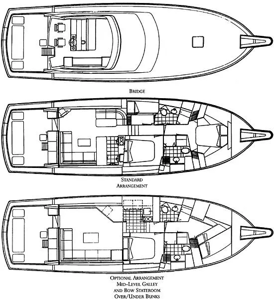Slide: The Image of Manufacturer Provided Image: 50 - deck plan/level 1,2 - 6