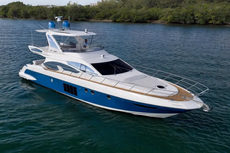 The Image of Luxury 2012 Azimut 64 yacht cruising on serene waters. - 0