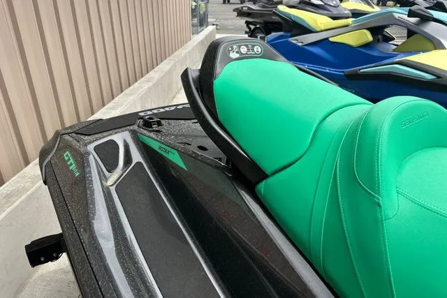 Slide: The Image of 2026 Sea-Doo PWC GTR 230 with green seat, side view. - 10