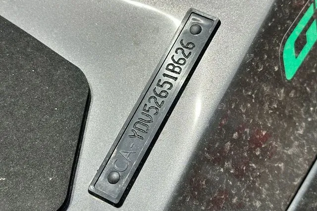 Slide: The Image of Close-up of serial number on a 2026 Sea-Doo PWC GTR 230. - 17
