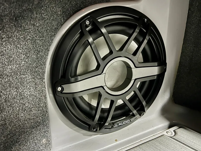 Slide: The Image of JL Audio speaker in a 2021 Supra SE 450. - 25