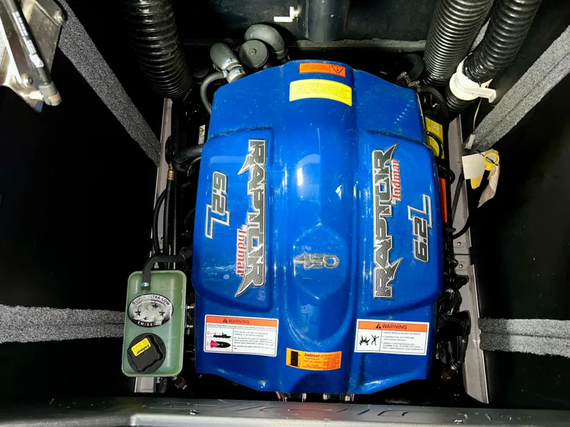 Slide: The Image of Engine compartment of 2021 Supra SE 450 with Raptor 6.2L engine. - 34