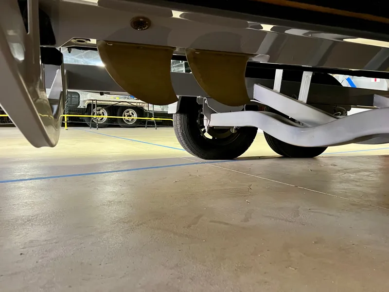 Slide: The Image of Underside of a 2021 Supra SE 450 boat trailer. - 40