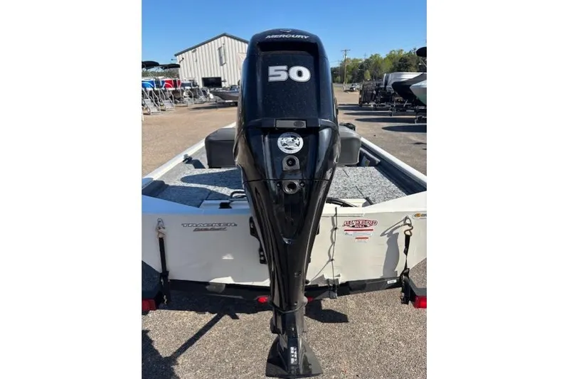 Slide: The Image of 2026 Tracker Pro 170 boat with Mercury 50 horsepower outboard motor. - 4