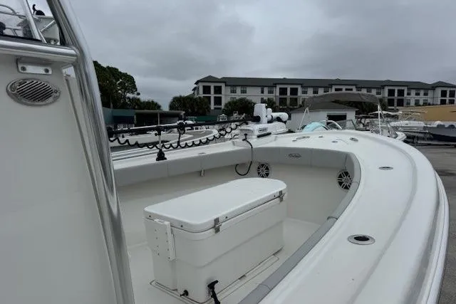 Slide: The Image of 2024 Pair Customs 27 Center Console boat with spacious deck and modern amenities. - 8