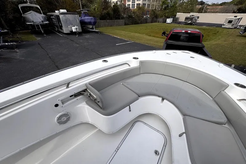 Slide: The Image of 2020 Cape Horn 27 XS boat with spacious seating and modern design. - 17