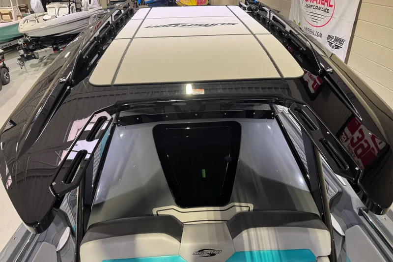 Slide: The Image of 2026 Sunsation 34 CCX boat interior with sleek design and modern features. - 30