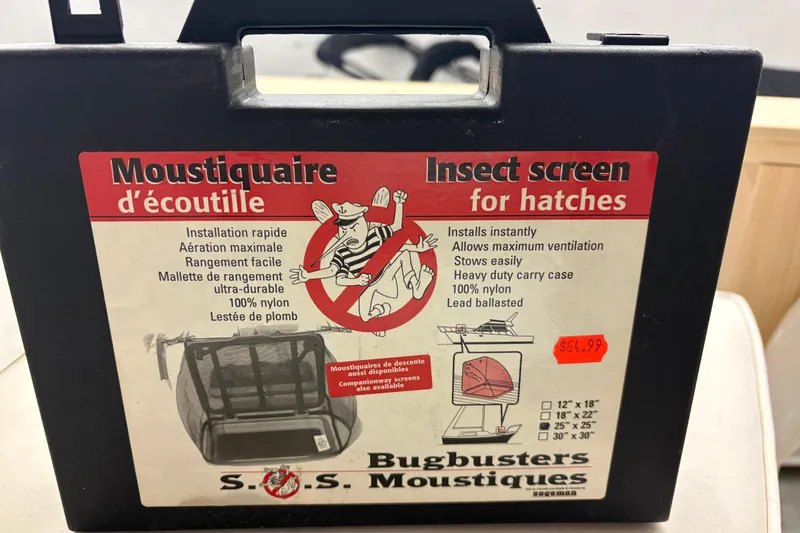 Slide: The Image of Insect screen for hatches packaging, featuring installation details and pricing. - 31