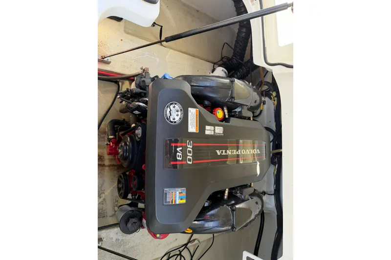 Slide: The Image of Volvo Penta V8 engine in a 2013 Cobalt 232 boat. - 5