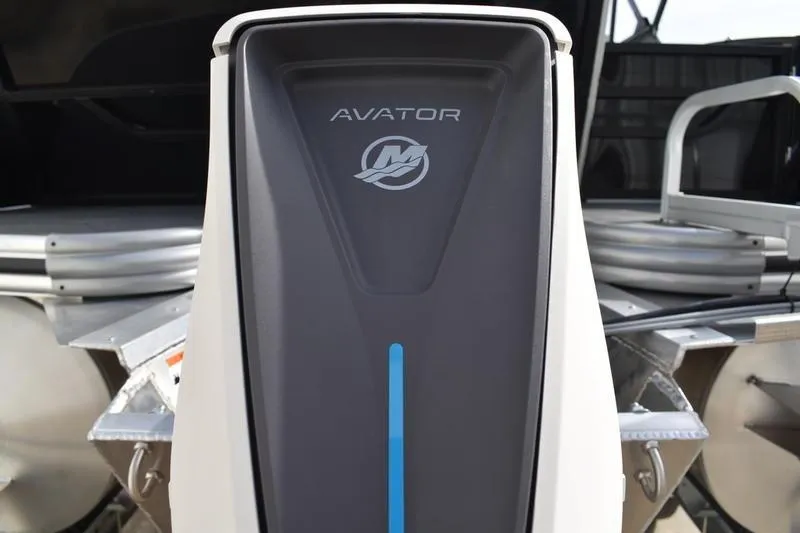 Slide: The Image of 2026 Lowe SS 210 boat with Avator motor, showcasing sleek design and modern technology. - 4