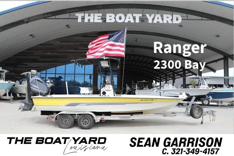 Slide: The Image of 2002 Ranger 2300 Bay boat with trailer at The Boat Yard, Louisiana. - 14