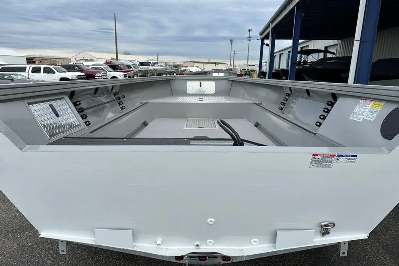 Slide: The Image of 2026 Smoker Craft Pro V Sportsman 1872 CC boat interior, showcasing spacious deck and storage. - 5