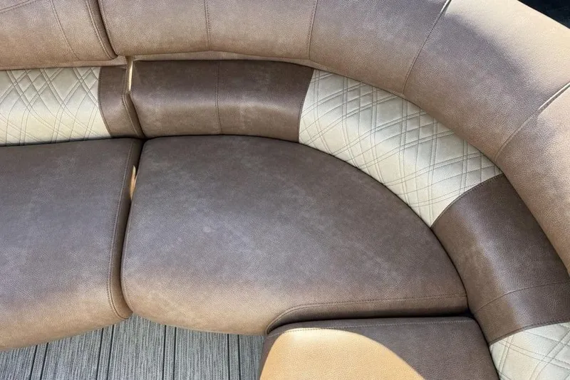 Slide: The Image of Luxurious seating in 2026 Premier 330 Escalante with quilted leather design. - 14