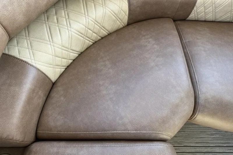 Slide: The Image of Luxurious leather seating in 2026 Premier 330 Escalante with quilted design. - 46