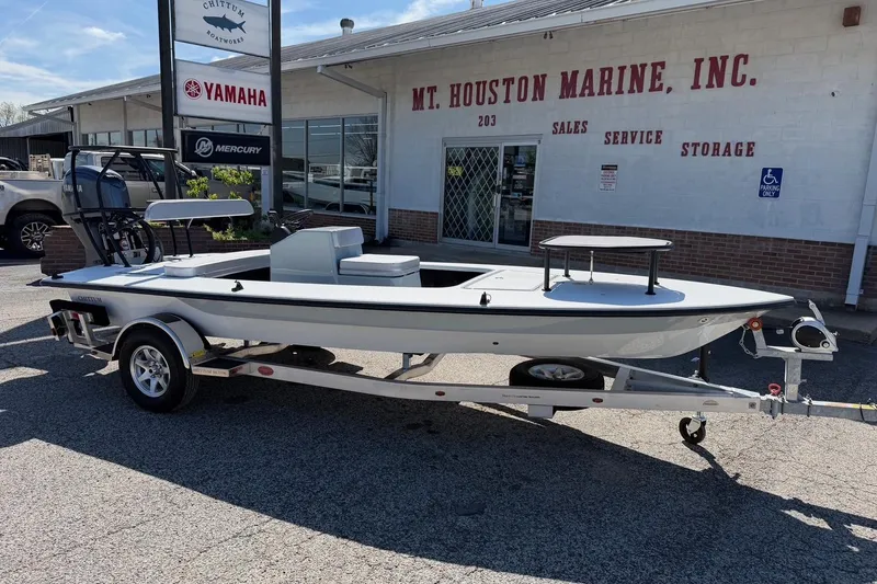 The Image of 2026 Chittum Skiffs 18 Laguna Madre boat on trailer at Mt. Houston Marine. - 0