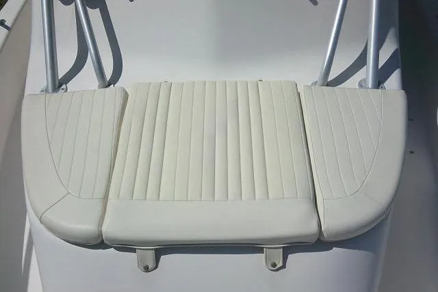 Slide: The Image of White cushioned seat on 2004 Grady White 27 Islander boat. - 60