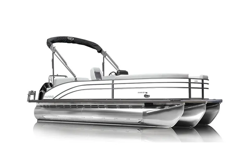 Slide: The Image of Manufacturer Provided Image: Manufacturer Provided Image: 2025 Harris Cruiser 230 pontoon boat with sleek design and modern features. - 15