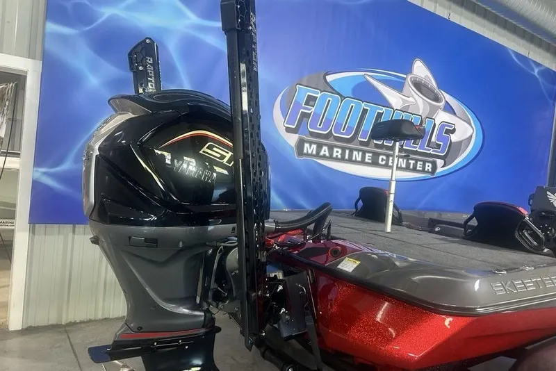 Slide: The Image of 2026 Skeeter ZXE20 boat at Foothills Marine Center, featuring Yamaha engine. - 14