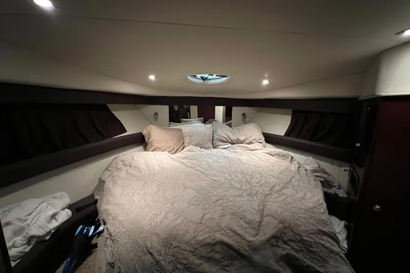 Slide: The Image of Luxurious 2012 Meridian 341 Sedan yacht interior with kitchenette and modern amenities. - 16