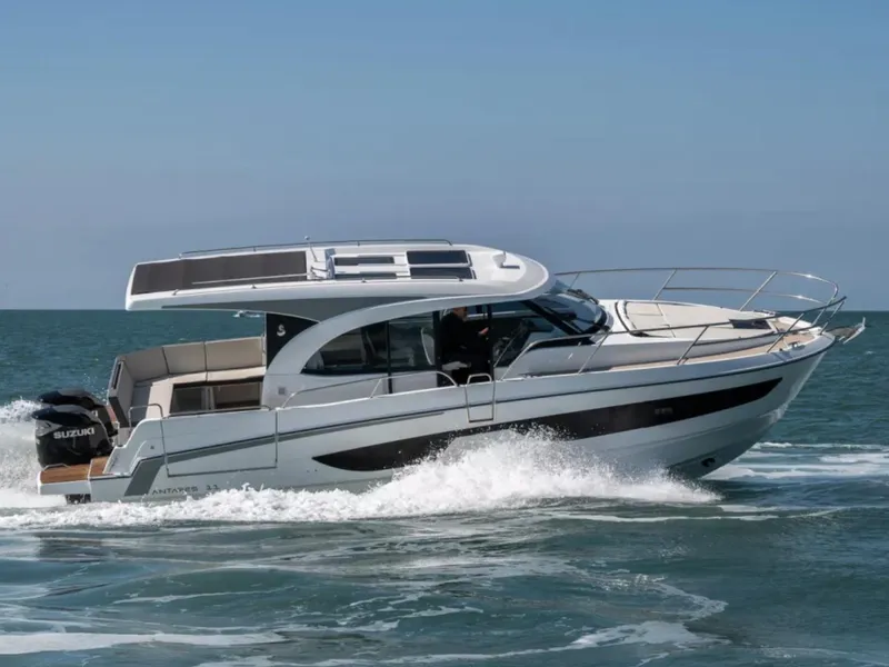 The Image of Manufacturer Provided Image: 2025 Beneteau Antares 11 cruising on open water, showcasing sleek design and powerful performance. - 0
