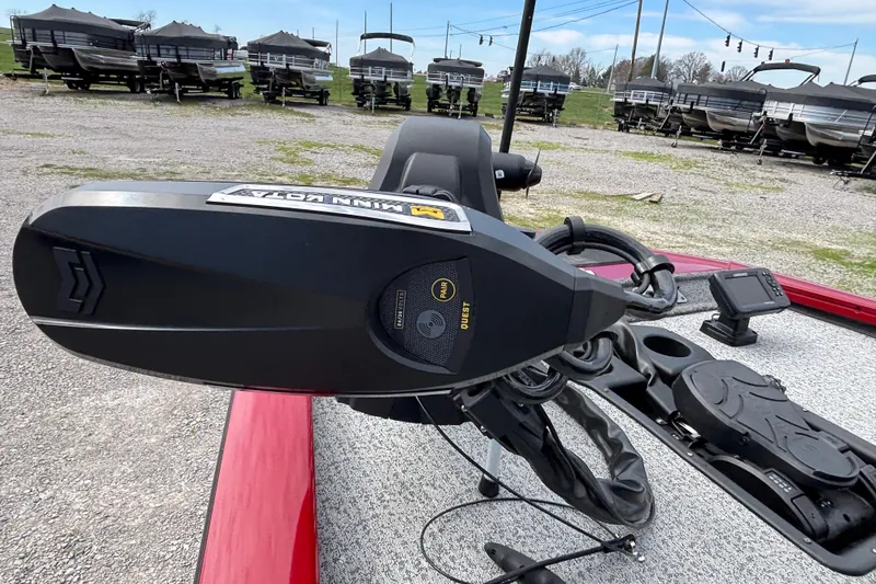 Slide: The Image of 2022 Tracker Pro Team 195 TXW Tournament Edition boat with trolling motor and electronics. - 5