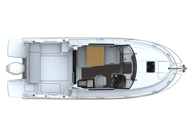 Slide: The Image of Top view of 2024 Beneteau Antares 8 V2 boat layout. - 14
