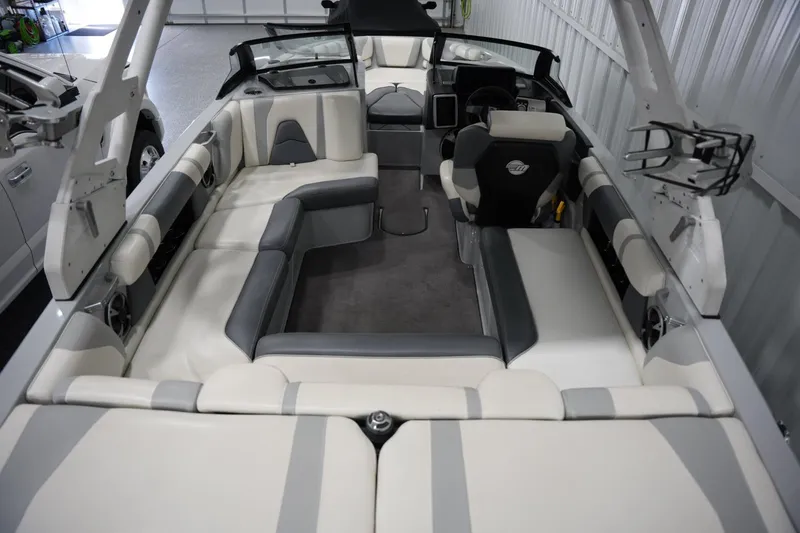 Slide: The Image of 2020 Malibu Wakesetter 21 VLX interior with spacious seating and modern design. - 14
