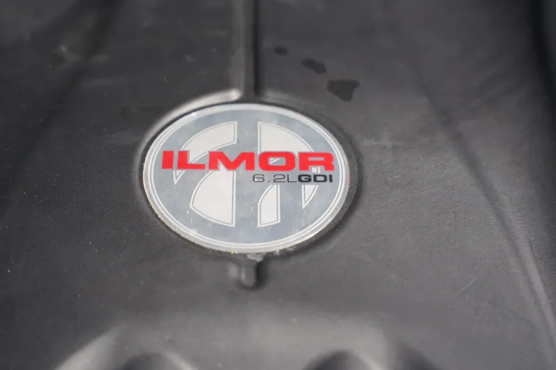 Slide: The Image of Ilmor 6.2L GDI engine emblem on 2021 MasterCraft XT25 boat. - 15