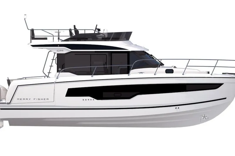 Slide: The Image of 2026 Jeanneau NC 1095 Fly Series 2 boat, side view, sleek design, modern features. - 16