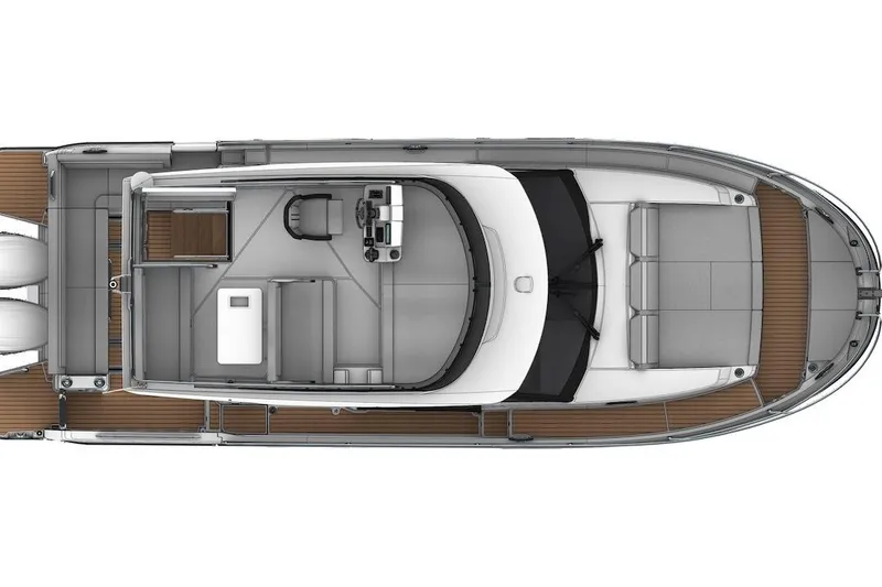 Slide: The Image of Top view of 2026 Jeanneau NC 1095 Fly Series 2 boat layout. - 17