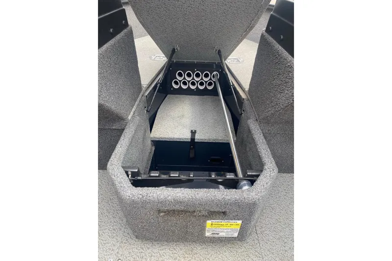 Slide: The Image of Open storage compartment in 2022 Lund 1675 Adventure Sport boat. - 14