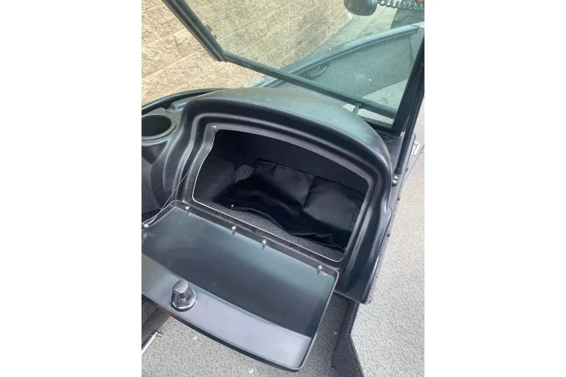 Slide: The Image of Open storage compartment in 2022 Lund 1675 Adventure Sport boat. - 15