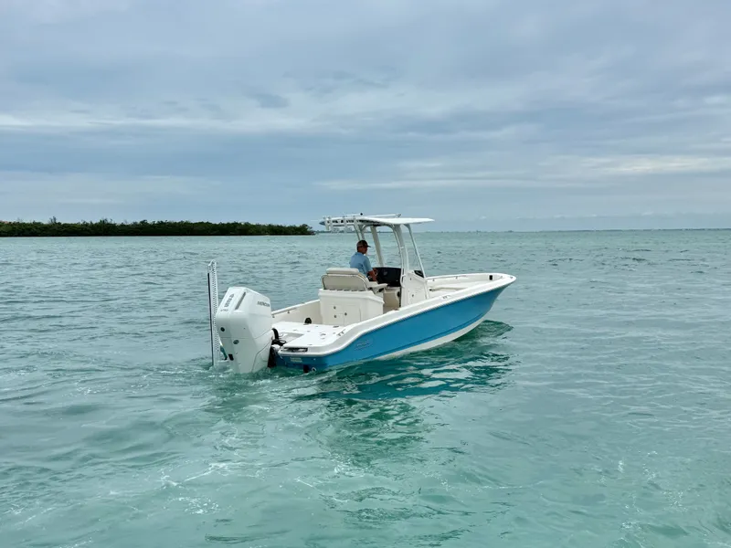 Slide: The Image of 2026 Boston Whaler 250 Dauntless on open water. - 4