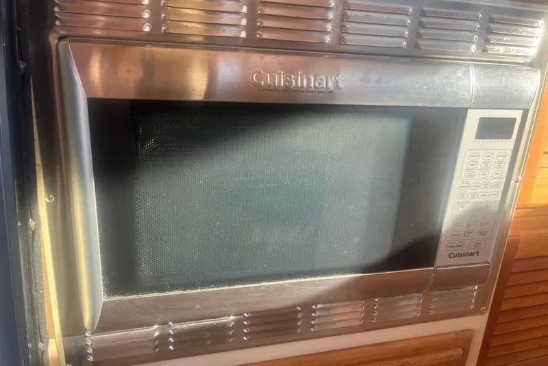 Slide: The Image of Cuisinart convection microwave oven in a 2013 Cutwater C-28 boat kitchen. - 6