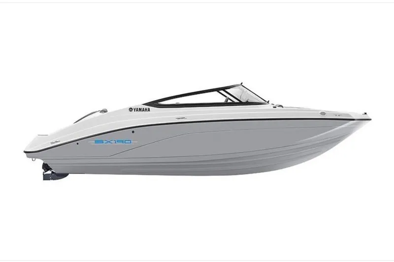 The Image of 2026 Yamaha Boats SX190, sleek white design, side view. - 0