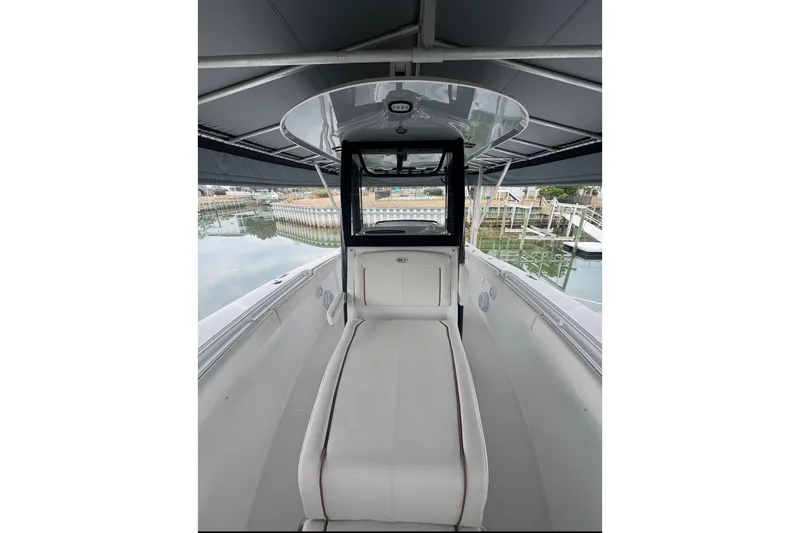 Slide: The Image of 2022 Sea Hunt Gamefish 27 Coffin Box boat interior with sleek design and spacious layout. - 8