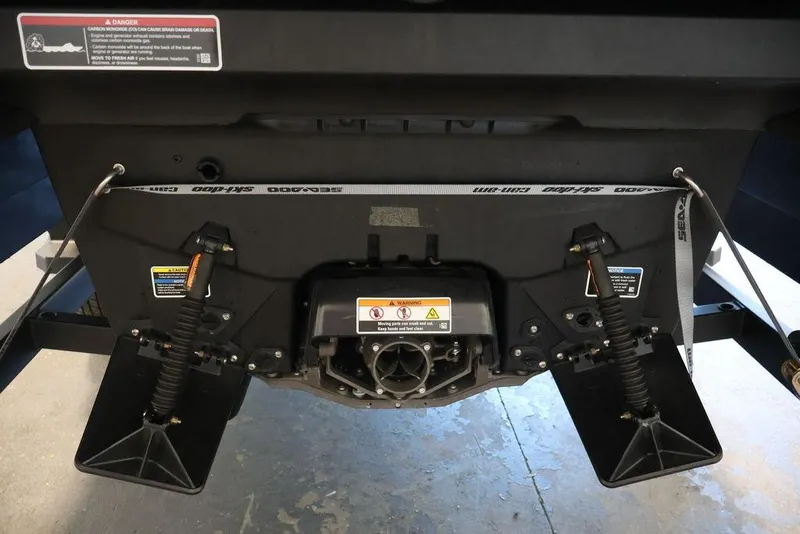 Slide: The Image of Rear view of 2026 Sea-Doo Switch Cruise Limited 18, showcasing engine and components. - 32