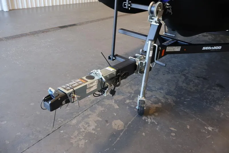Slide: The Image of Trailer hitch of 2026 Sea-Doo Switch Cruise Limited 18 on concrete floor. - 29