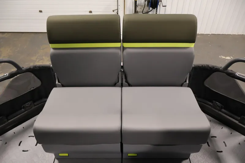 Slide: The Image of 2026 Sea-Doo Switch Fish 18 interior seating, featuring modern design and comfortable upholstery. - 43