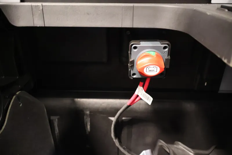 Slide: The Image of Battery switch inside 2026 Sea-Doo Switch Fish 18 watercraft. - 55