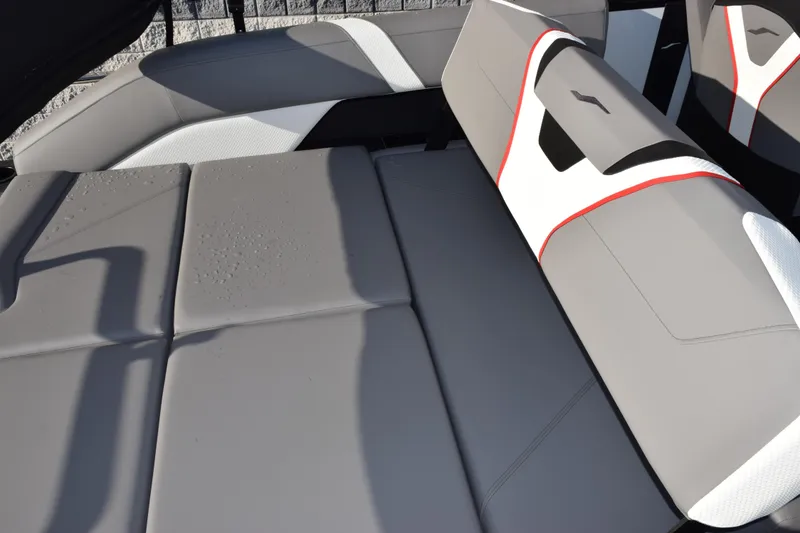 Slide: The Image of 2026 Evotti 721CS interior with sleek gray and white seating design. - 18