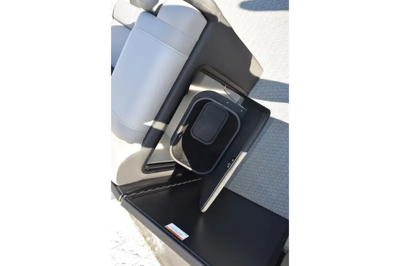 Slide: The Image of Evotti 521CS 2026 boat seat with storage compartment, open view. - 19