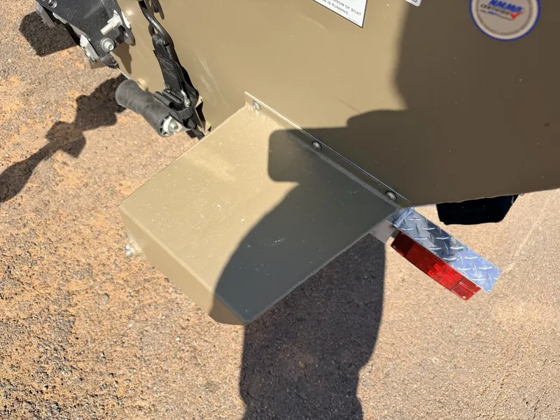 Slide: The Image of Rear view of a 2026 G3 Gator Tough 17 CC boat trailer. - 5