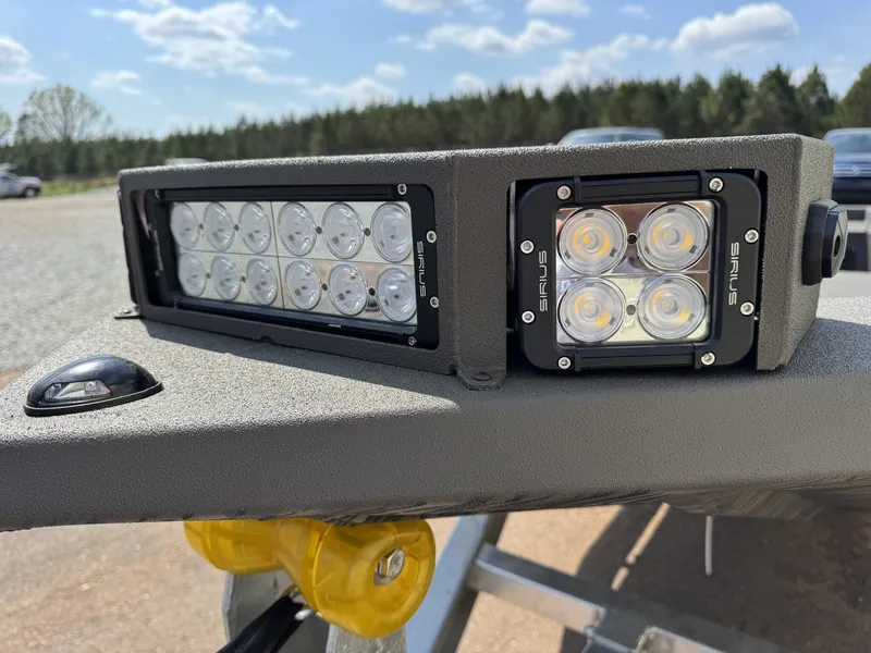 Slide: The Image of LED lights on Reaper Boats 756 STEP TRANSOM, 2026 model. - 3