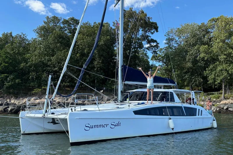 The Image of 2022 Seawind 1160 Lite catamaran with Diesel Motors on water, named "Summer Salt." - 0