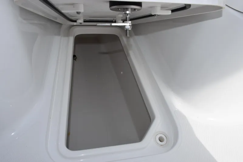 Slide: The Image of Storage compartment of 2023 Sea Hunt Ultra 305 SE boat, featuring sleek design. - 21