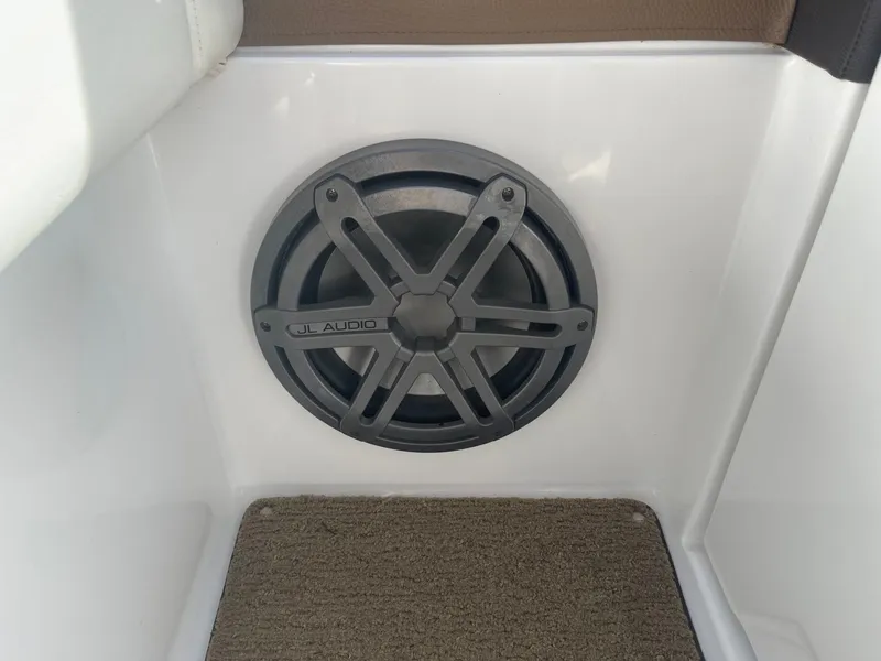 Slide: The Image of JL Audio speaker in a 2016 Cobalt 24SD boat. - 32