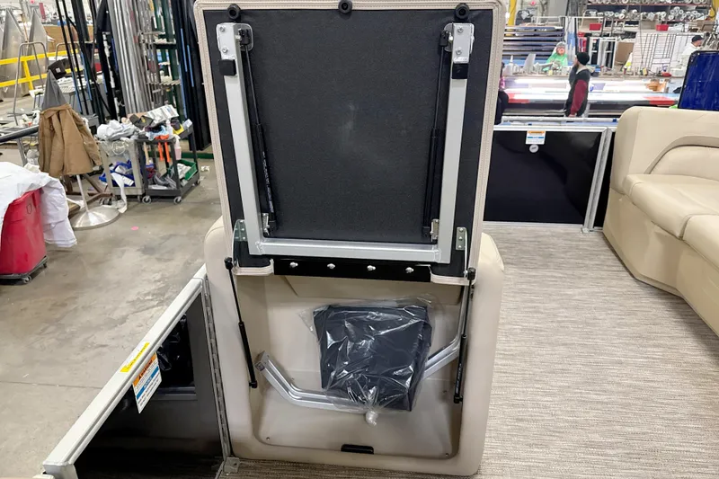 Slide: The Image of Interior view of a 2026 Godfrey Sweetwater 2086 C boat under construction. - 6