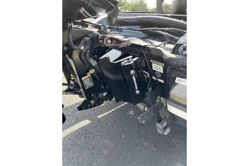 Slide: The Image of 2023 Nitro Z21 XL boat engine mount detail on pavement. - 12